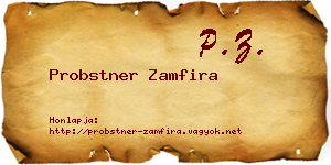 Probstner Zamfira névjegykártya